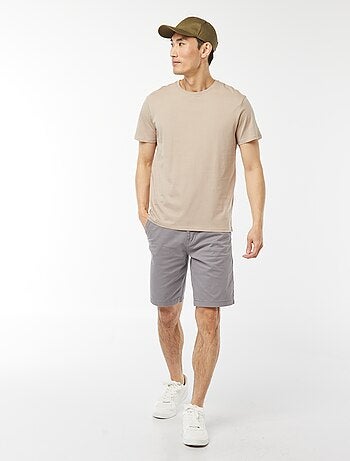 T-shirt droit en jersey uni