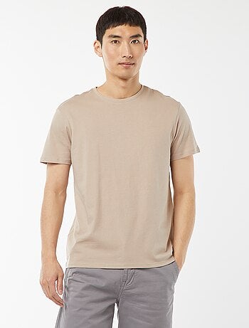 T-shirt droit en jersey uni