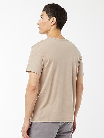 T-shirt droit en jersey uni