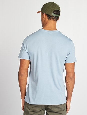 T-shirt droit en jersey uni