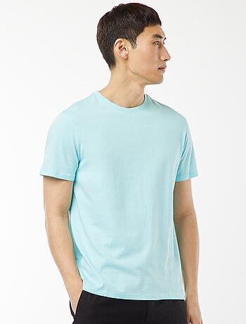 T-shirt droit en jersey uni