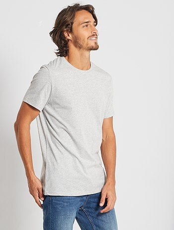 T-shirt droit en jersey uni