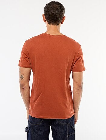 T-shirt droit en jersey uni