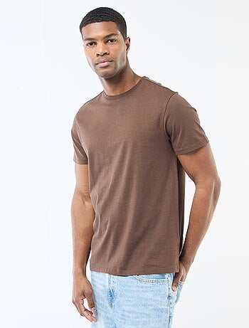 T-shirt droit en jersey uni