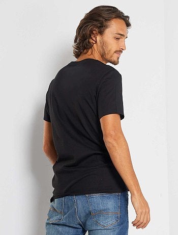 T-shirt droit en jersey uni