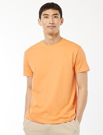 T-shirt droit en jersey uni