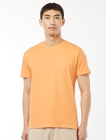 T-shirt droit en jersey uni