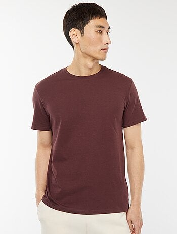 T-shirt droit en jersey uni