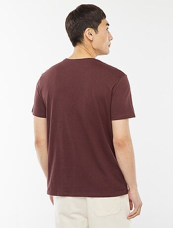 T-shirt droit en jersey uni