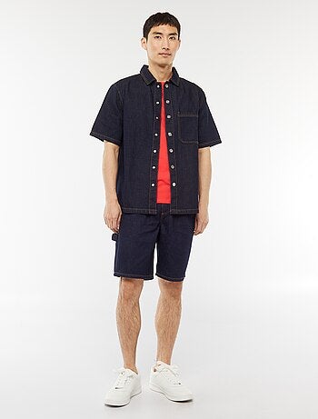 T-shirt droit en jersey uni