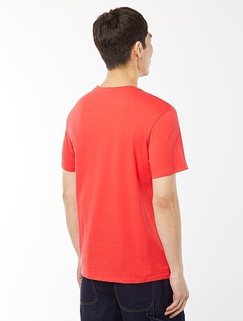 T-shirt droit en jersey uni