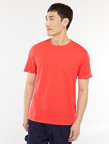 T-shirt droit en jersey uni
