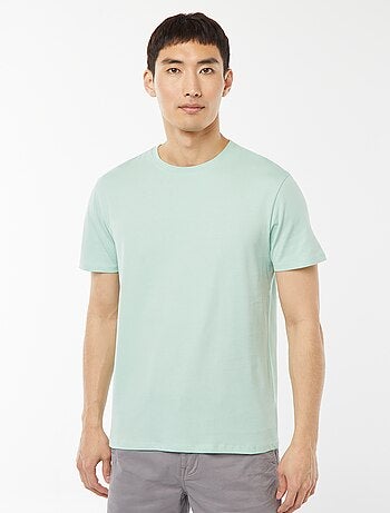 T-shirt droit en jersey uni
