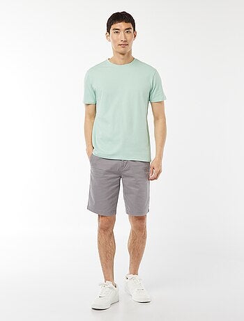 T-shirt droit en jersey uni