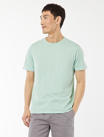T-shirt droit en jersey uni
