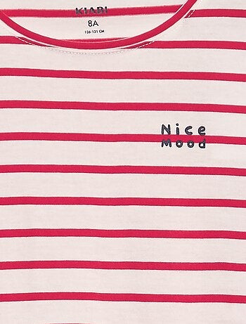 T-shirt en coton à manches longues