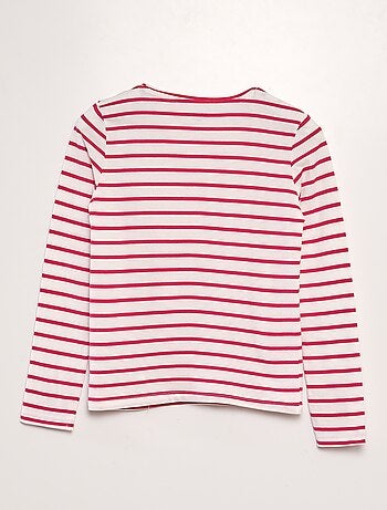 T-shirt en coton à manches longues
