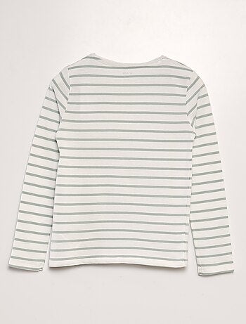 T-shirt en coton à manches longues