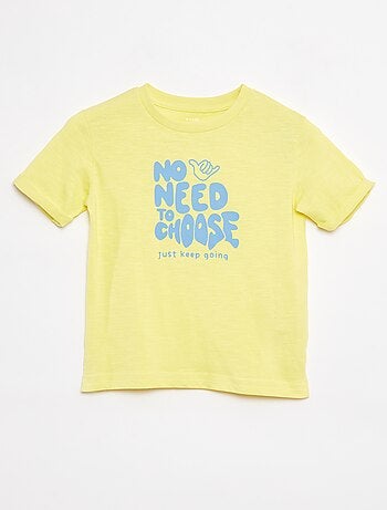 T-shirt en coton avec imprimé