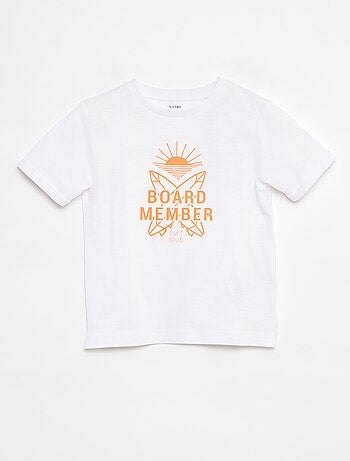 T-shirt en coton avec imprimé