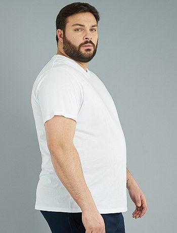 T-shirt en jersey à col V