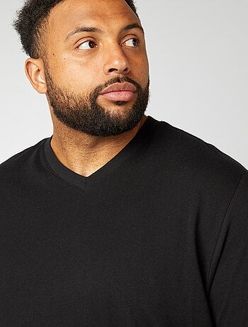 T-shirt en jersey à col V