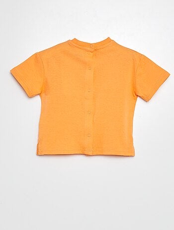 T-shirt en jersey imprimé manches courtes