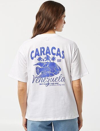 T-shirt en jersey manches courtes imprimé