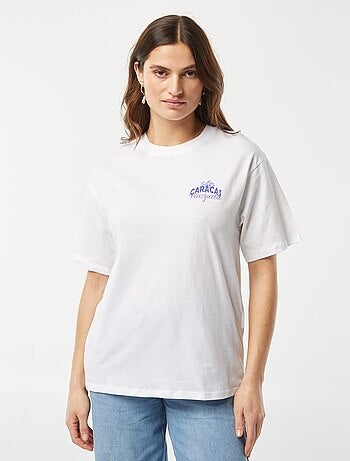 T-shirt en jersey manches courtes imprimé