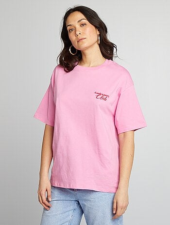 T-shirt en jersey manches courtes imprimé