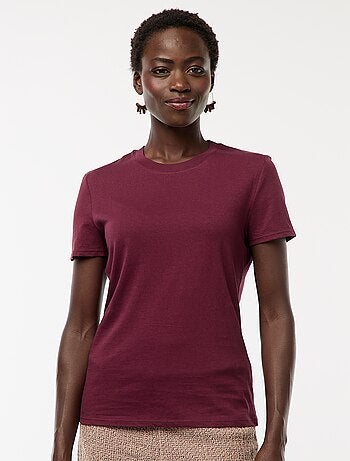 T-shirt en jersey manches courtes