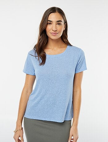 T-shirt en lin mélangé