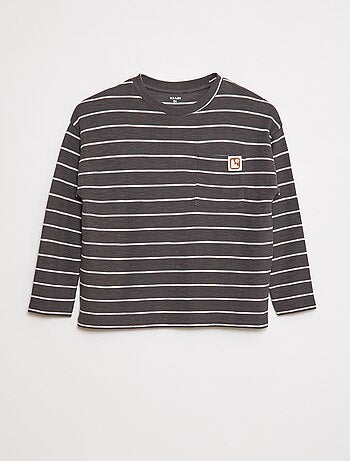 T-shirt en maille à rayures