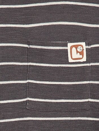 T-shirt en maille à rayures