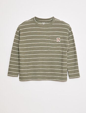 T-shirt en maille à rayures