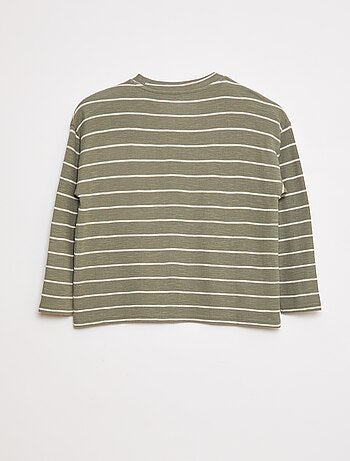T-shirt en maille à rayures