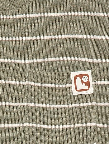 T-shirt en maille à rayures