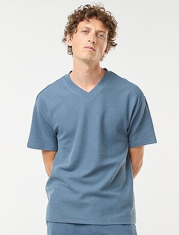 T-shirt en maille col V