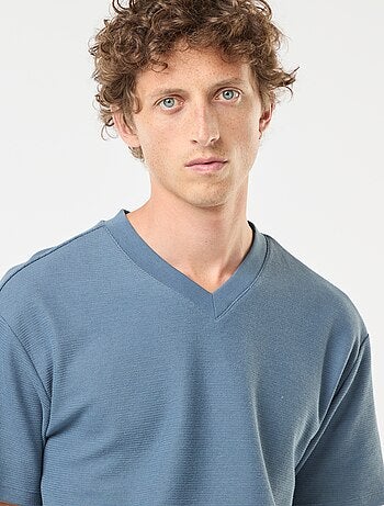 T-shirt en maille col V