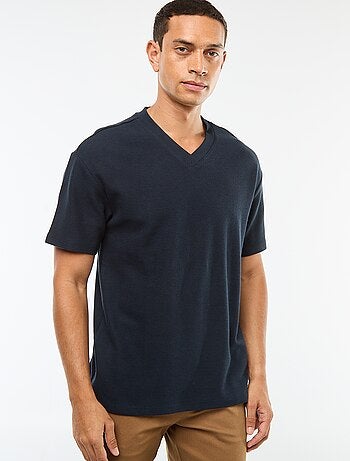 T-shirt en maille col V