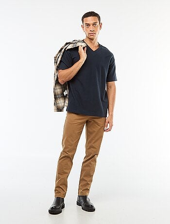T-shirt en maille col V
