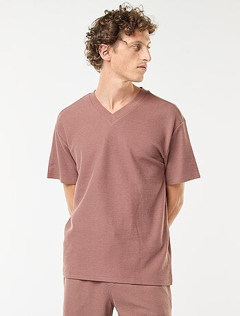T-shirt en maille col V