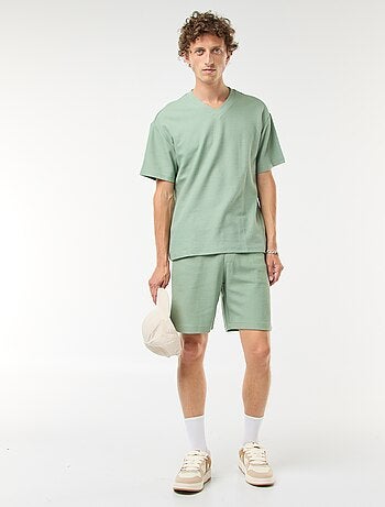 T-shirt en maille col V