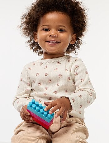 T-shirt en maille côtelée