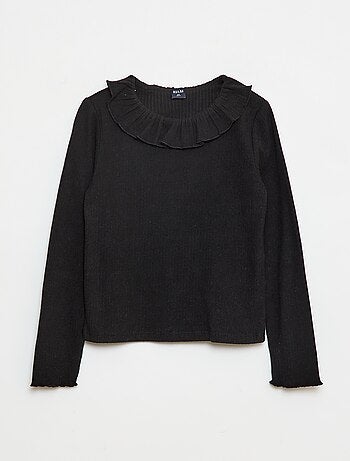 T-shirt en maille côtelée