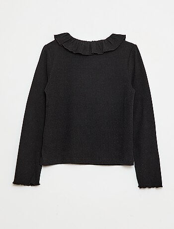 T-shirt en maille côtelée