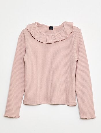 T-shirt en maille côtelée