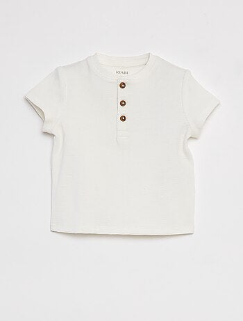 T-shirt en maille gaufrée