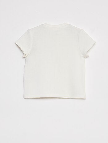 T-shirt en maille gaufrée