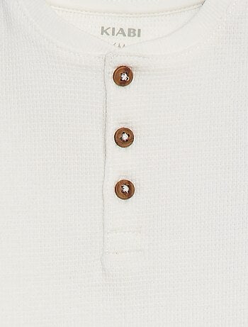 T-shirt en maille gaufrée
